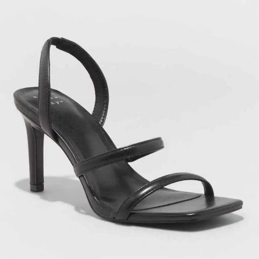 A New Day Black Stiletto Heels with Slingback